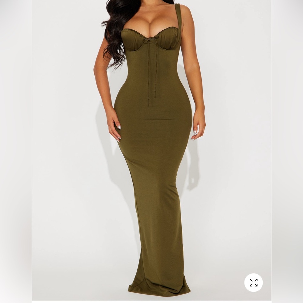 Olive Green Women's Maxi Dress